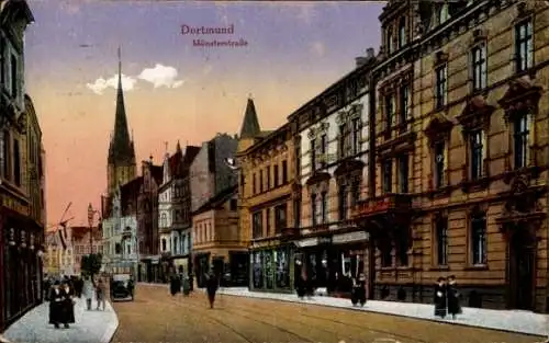 Ak Dortmund im Ruhrgebiet, Münsterstraße