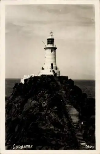 Ak St. Brélade Kanalinsel Jersey, La Corbière Lighthouse