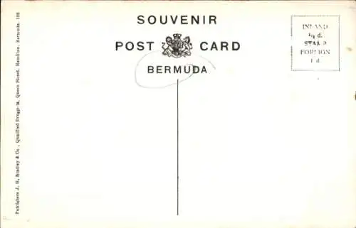 Ak St George's Bermuda, Hafenbild, Häuser