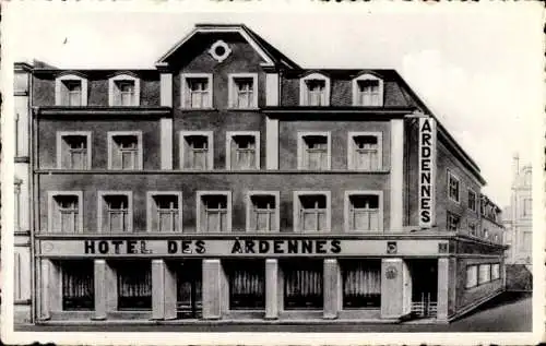 Ak Echternach Luxemburg, Hotel des Ardennes, Rue de la Gare