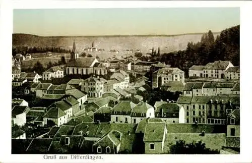 Ak Differdange Differdingen Luxembourg, Totale