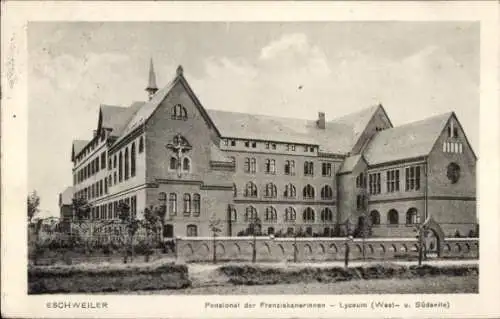 Ak Eschweiler Nordrhein Westfalen, Pensionat der Franziskanerinnen, Lyzeum