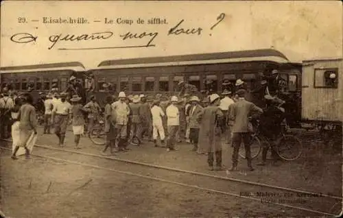 Ak Lubumbashi Elisabethville DR Kongo Zaire, Le Coup de sifflet