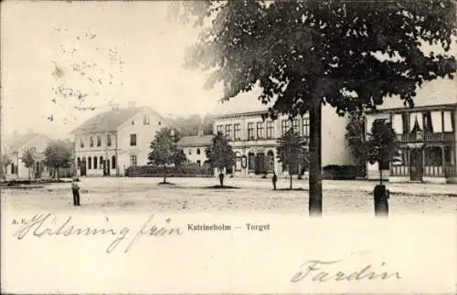 Ak Katrineholm Schweden, Torget