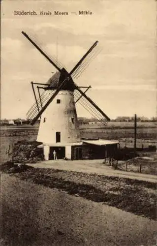 Ak Büderich Wesel am Niederrhein, Windmühle