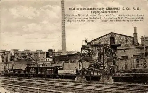 Ak Amsterdam Nordholland Niederlande, Machinebouw-Maatschappy Kirchner Co. AG