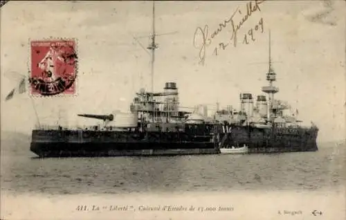 CPA Marine française, La Liberté, Cuirassé d'Escadre