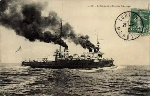 CPA Marine française, Le Cuirassé d'Escadre République