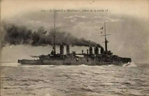 Ak Marine française, Cuirassé Mirabeau