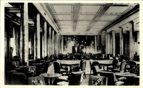 CPA Paquebot Liberte, Grand Salon, French Line, CGT