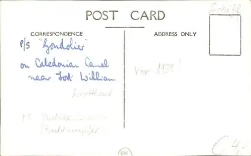 Ak Schottland, Raddampfer