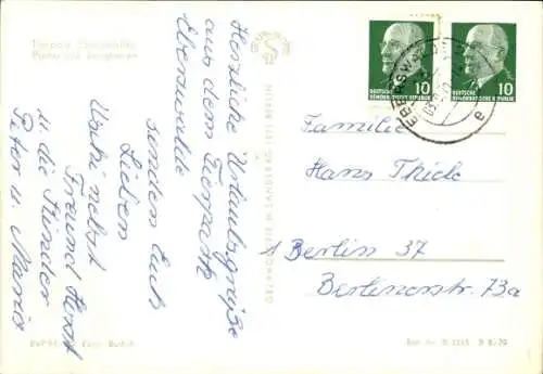 Ak Eberswalde in der Mark, Tierpark Eberswalde, Puma mit Jungtieren