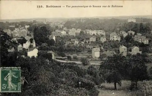 Ak Robinson Hauts de Seine, Vue panoramique de Sceaux vue de Robinson