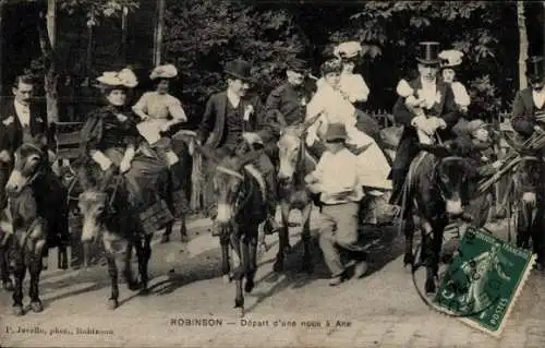 Ak Robinson Hauts de Seine, Depart d'une noce a Ane