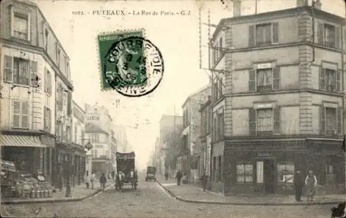 Ak Puteaux Hauts de Seine, Rue de Paris