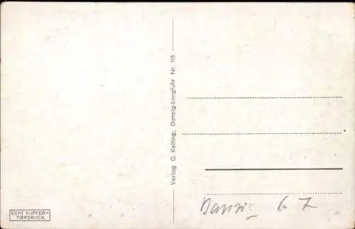 Foto Ak Gdańsk Danzig, Frauengasse, St. Marienkirche