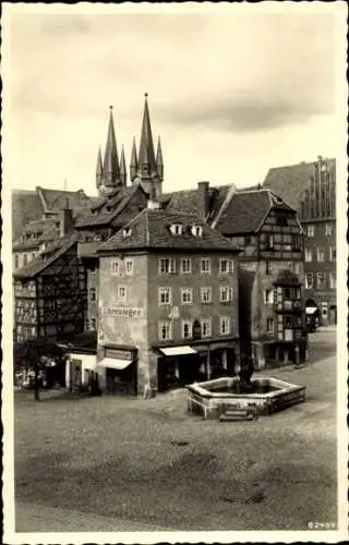 Ak Eger Region Karlsbad, Platz mit Stöckl, Uhrenlager