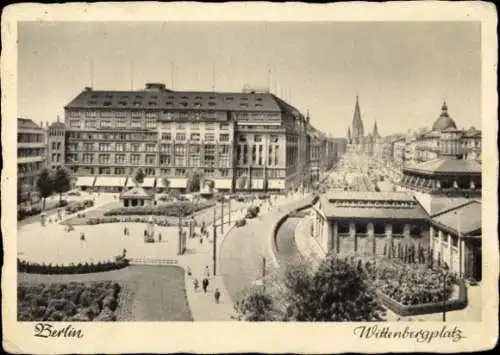 Ak Berlin Charlottenburg, Tauentzienstraße,  Wittenbergplatz