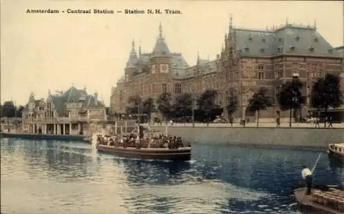 Ak Amsterdam Nordholland Niederlande, Hauptbahnhof