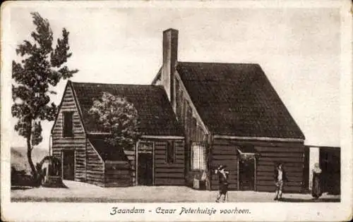 Ak Zaandam Nordholland, Czaar Peterhuisje voorheen