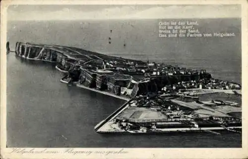 Ak Helgoland in Schleswig Holstein, Fliegeraufnahme