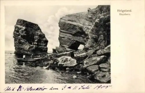 Ak Nordseeinsel Helgoland, Felsküste, Hoyshorn