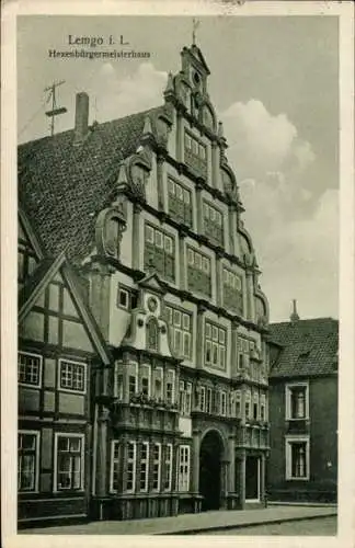 Ak Lemgo in Lippe, Hexenbürgermeisterhaus, historische Architektur, deutsche Postkarte