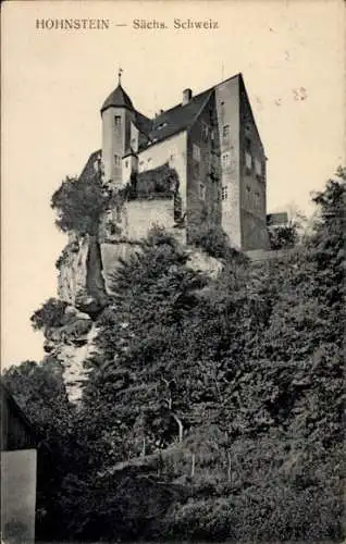 Ak Hohnstein Sächsische Schweiz, Burg 