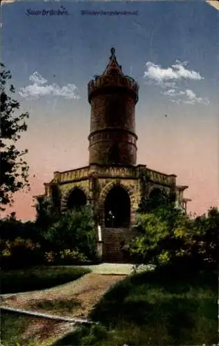 Ak Saarbrücken im Saarland, Winterbergdenkmal
