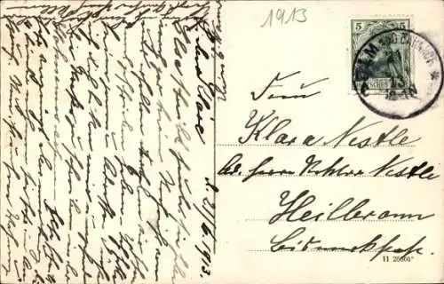 Ak Ulm an der Donau, Teilansicht, Brücke