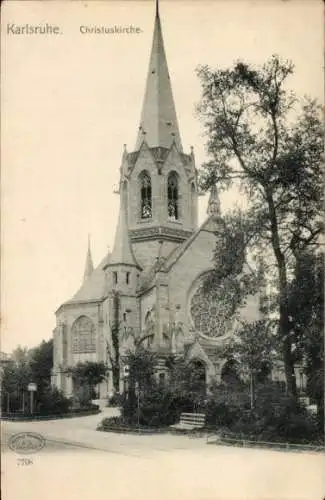 Ak Karlsruhe in Baden, Christuskirche