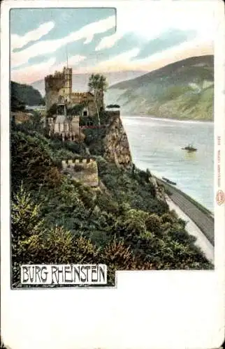 Ak Trechtingshausen am Rhein, Burg Rheinstein
