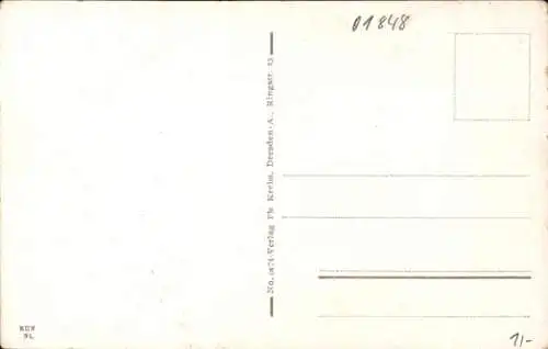 Ak Hohnstein Sächsische Schweiz, Sachs Schweiz, Hohnstein mit Schloss, Burgen, Landschaft