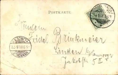 Ak Butjadingen Wesermarsch, Leuchtturm Roter Sand
