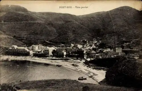 Ak Portbou Port Bou Katalonien, Teilansicht