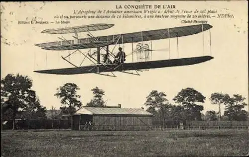 Ak La Conquête de l'Air, Aéroplane Wright, Flugpionier