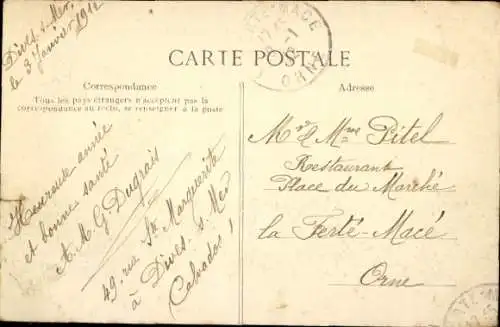 CPA Grande Semaine d'Aviation, Paulhan au Depart