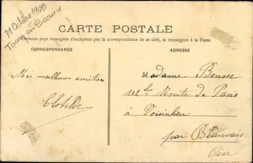 CPA Toury, Aviation, Aeroplane monoplan de Louis Bleriot