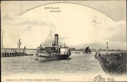 Ak Brielle Südholland, Havenhoofd