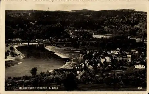 Ak Chrochvice Krochwitz Podmokly Bodenbach Děčín Tetschen Region Aussig, Panorama