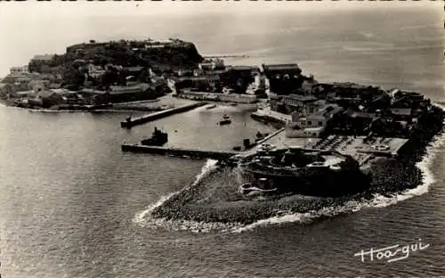 CPA Gorée Dakar Sénégal, aerial view, Ile