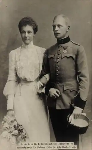 Ak Otto zu Windisch-Graetz, Elisabeth Marie, Hochzeit