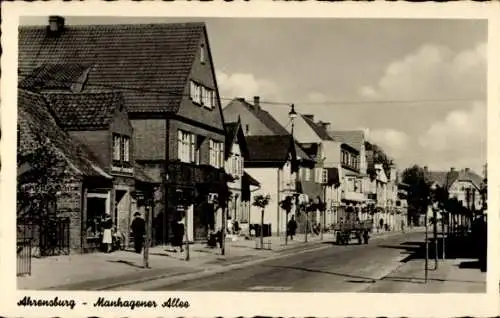 Ak Ahrensburg in Holstein, Manhagener Allee