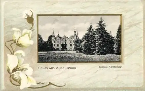 Präge Passepartout Ak Ahrensburg in Holstein, Schloss