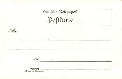 Litho Erfurt in Thüringen, Lehmannsbrücke, Altstadt, Venedig