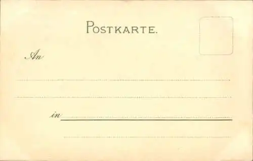 Litho Meißen in Sachsen, Blick auf die Stadt, Rathausturm