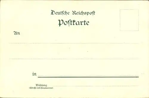 Litho Bacharach am Rhein, Gesamtansicht