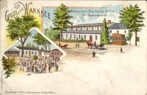 Litho Berlin Zehlendorf Wannsee, Restaurant Deutsche Eiche
