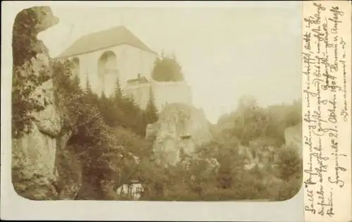 Foto Ak Hollfeld in der Fränkischen Schweiz, Hermann von Aufsess, Autogramm