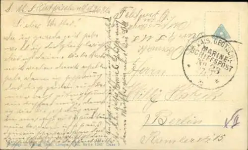 Ak Deutsches Kriegsschiff, S.M.S. Ostfriesland, Kaiserliche Marine